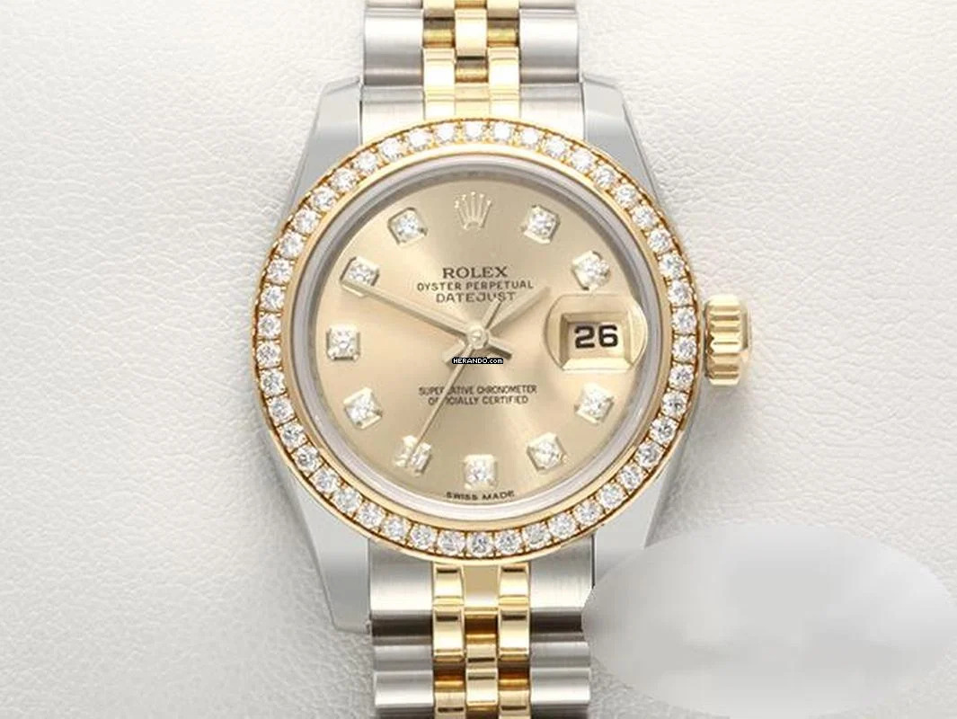  Rolex Lady-Datejust 179383 Stahl Gelbgold 750 2012 Diamanten Automatik Gold 