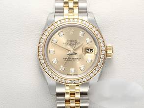 Thumbnail von Rolex Lady-Datejust 179383 Stahl Gelbgold 750 2012 Diamanten Automatik Gold