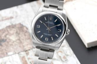 Thumbnail von Rolex Oyster Perpetual 36 Blue Dial Edelstahl Automatik Herrenuhr Ref 116000 B&P