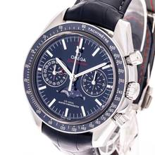 Thumbnail von Omega Speedmaster Moonphase Blue 44 – 304.33.44.52.03.001 – like NEW – 10/2024 Full Set