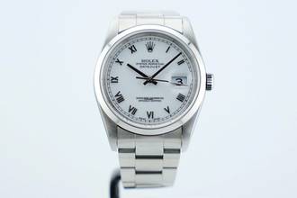 Thumbnail von Rolex Datejust 36 36mm - CPO - White Roman Dial 16200 1997