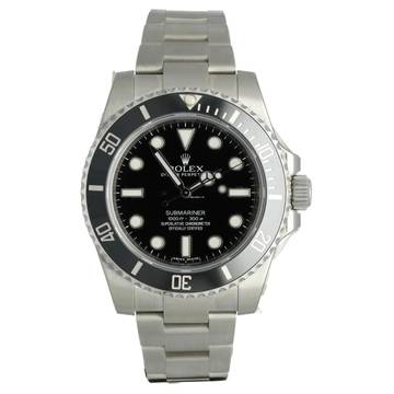  Rolex Submariner (No Date) Ref.114060 NOS 2012 Full Stickers Incl. QR Code 