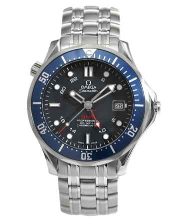  Omega Seamaster Diver 300 M GMT Co-Axial Chronometer Ref. 2535.80.00 