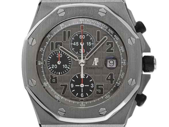  Audemars Piguet Royal Oak Offshore Chronograph Ref.26170TI.OO.1000TI.01 2014 Full Set sehr gut Vintage Royal Oak Offshore Titan 