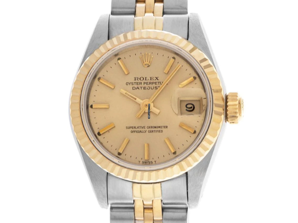 Rolex Lady-Datejust open 6/9 Ref.69173 1985 Full Set wie Neu Vintage Datejust Lady open 6/9