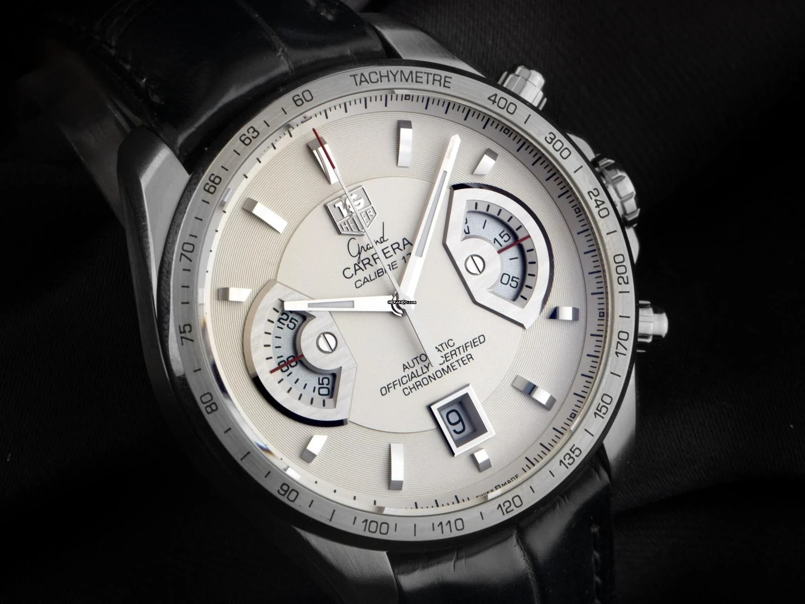 TAG Heuer Grand Carrera Ref.CAV511B.FC6225 2013 Full Set wie Neu Vintage Grand Carrera Krokoleder Faltschließe