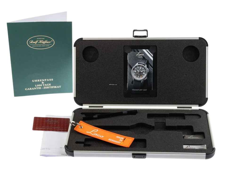  Laco Frankfurt GMT Ref.862120.2 2024 Full Set Ungetragen Frankfurt GMT 