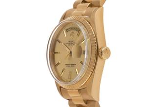 Thumbnail von Rolex Day-Date 36 18kt Gelbgold Ref.1803 1972 Box&Beschreibung sehr gut Vintage Day Date open 6/9 18kt Gelbgold 124g
