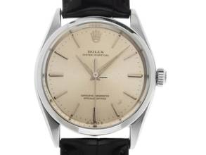 Thumbnail von Rolex Oyster Perpetual 34 Ref.1002 1966 original Box sehr gut Vintage Oyster Perpetual Krokoleder