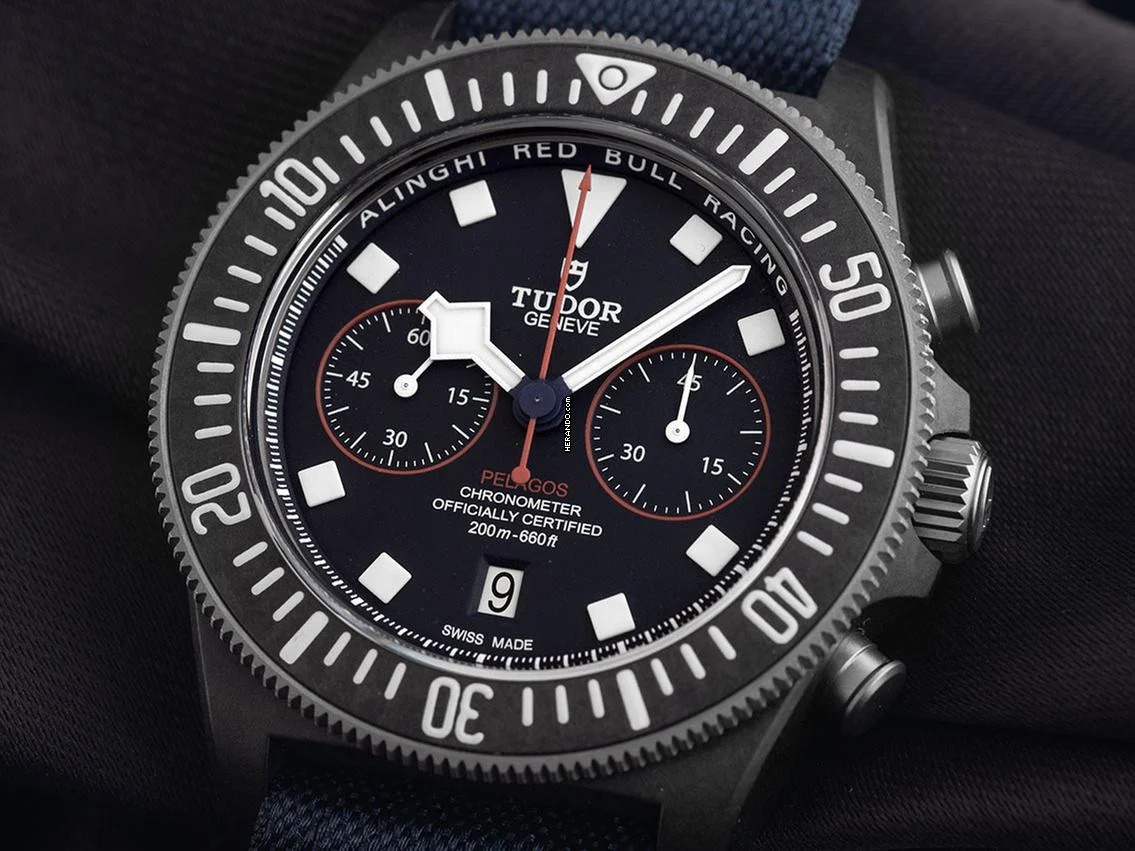 Tudor Pelagos FXD Chrono Ref.M25807KN-0001 2025 Full Set Ungetragen Pelagos FXD Alinghi Chrono