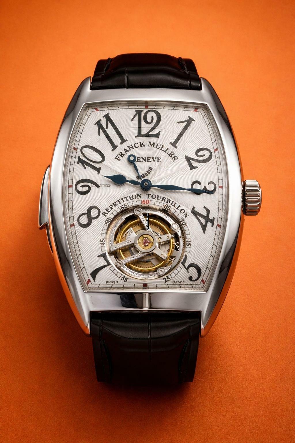 Thumbnail von Franck Muller Platinum Tourbillon Repetition Watch 36 X 50MM. 7880 RMT RARE Rarität Platinum Tourbillon Repetition Herrenuhr mit Box