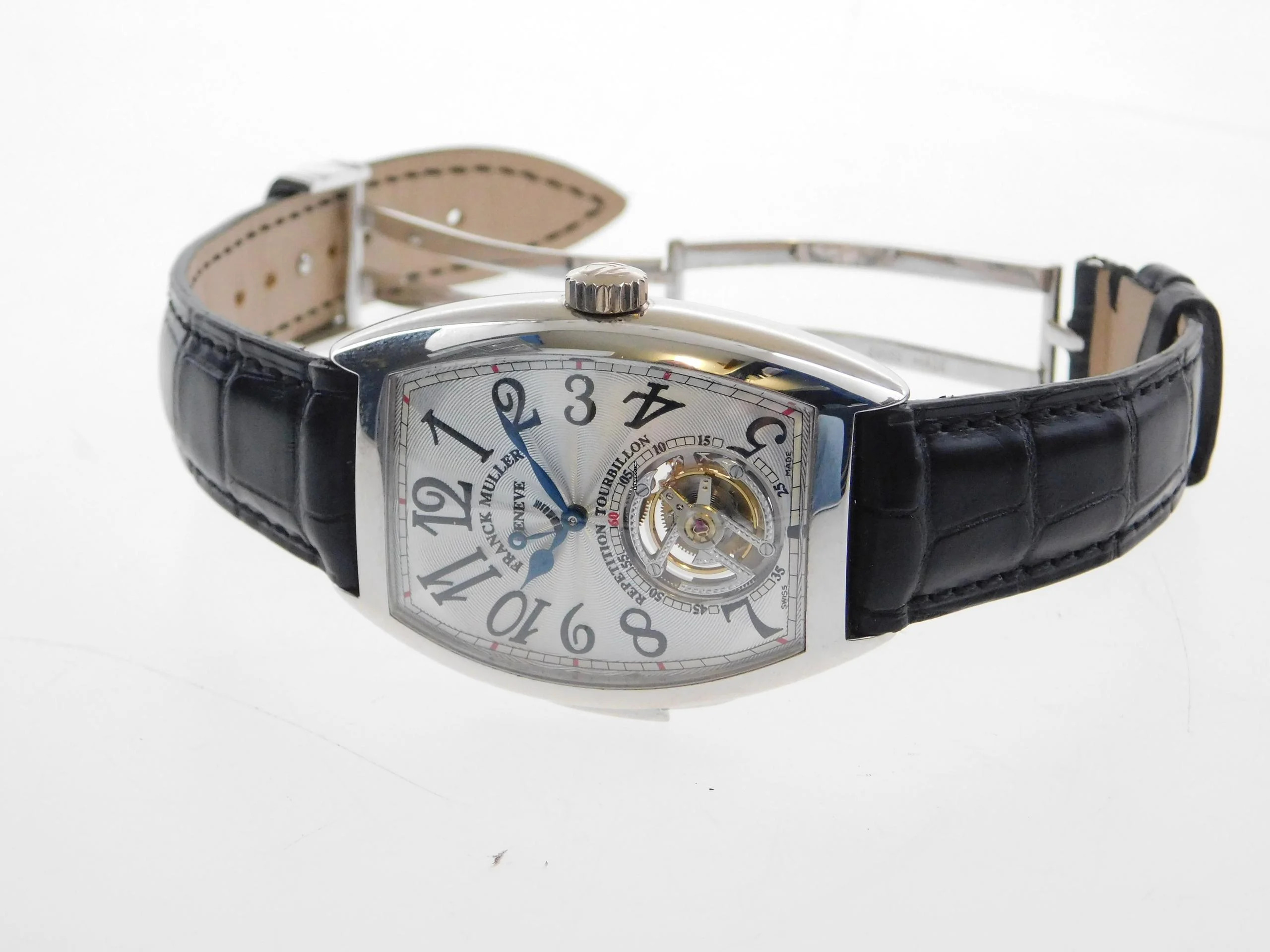 Thumbnail von Franck Muller Platinum Tourbillon Repetition Watch 36 X 50MM. 7880 RMT RARE Rarität Platinum Tourbillon Repetition Herrenuhr mit Box