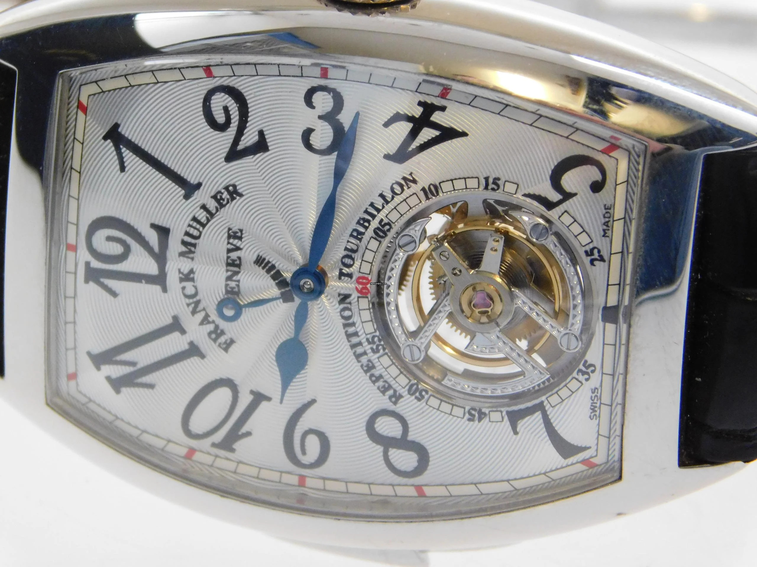 Thumbnail von Franck Muller Platinum Tourbillon Repetition Watch 36 X 50MM. 7880 RMT RARE Rarität Platinum Tourbillon Repetition Herrenuhr mit Box