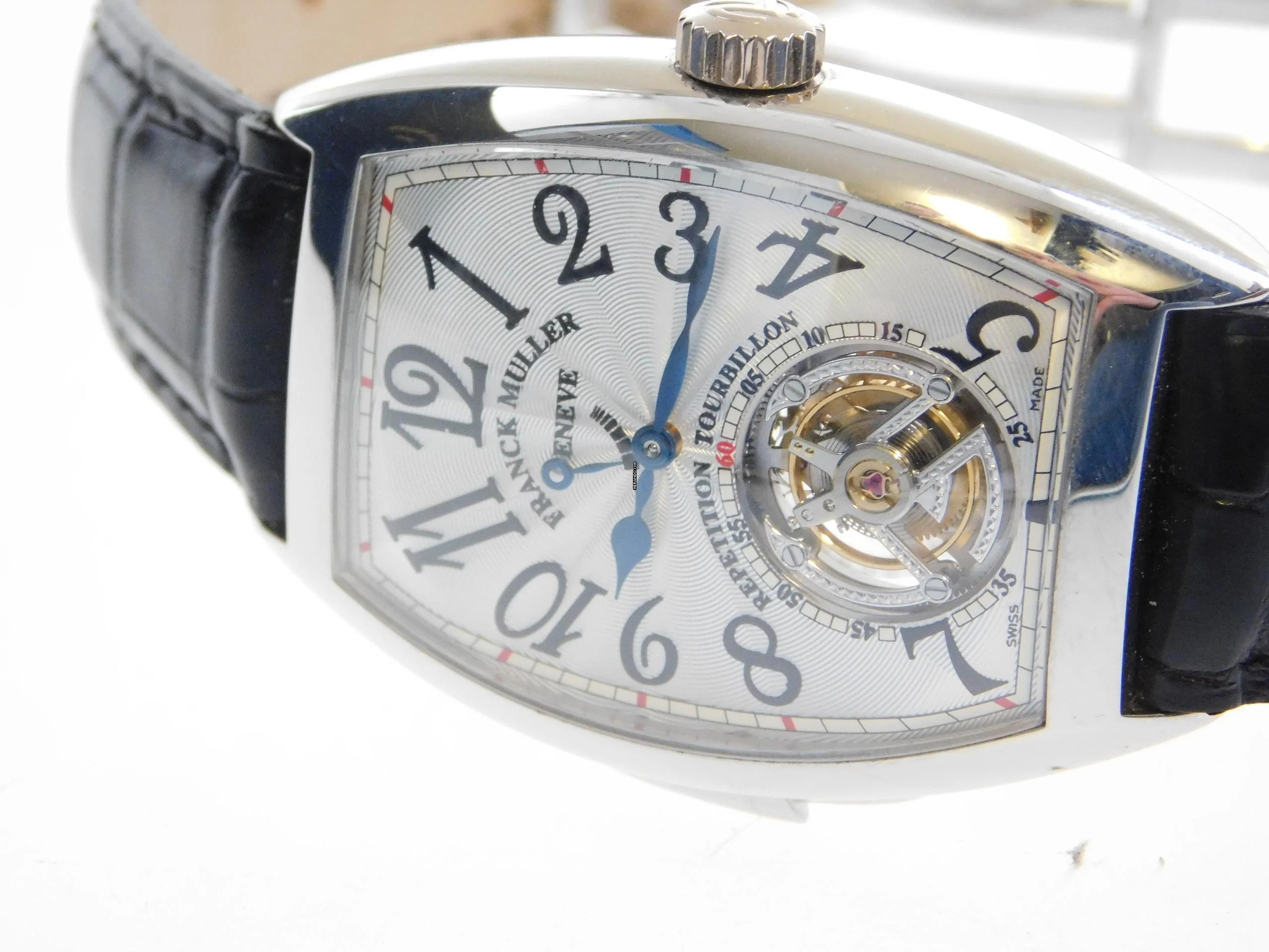 Thumbnail von Franck Muller Platinum Tourbillon Repetition Watch 36 X 50MM. 7880 RMT RARE Rarität Platinum Tourbillon Repetition Herrenuhr mit Box