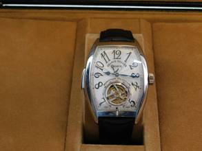 Thumbnail von Franck Muller Platinum Tourbillon Repetition Watch 36 X 50MM. 7880 RMT RARE Rarität Platinum Tourbillon Repetition Herrenuhr mit Box