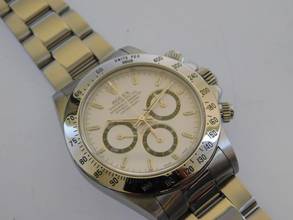 Thumbnail von Rolex Daytona 16520 Daytona Stahl im Top Zustand original Hang Tag mit Nummern. 1995 W Serie Zenith Daytona mit original Box und Zubehör