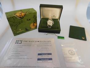 Thumbnail von Rolex Daytona 16520 Daytona Stahl im Top Zustand original Hang Tag mit Nummern. 1995 W Serie Zenith Daytona mit original Box und Zubehör