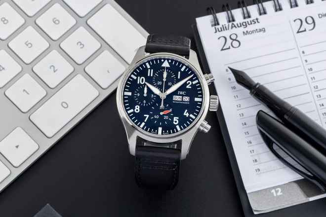  IWC Fliegeruhr Chronograph Fliegerchronograph Chronograph Stahl Automatik Ref. IW378001 B&P 2023 