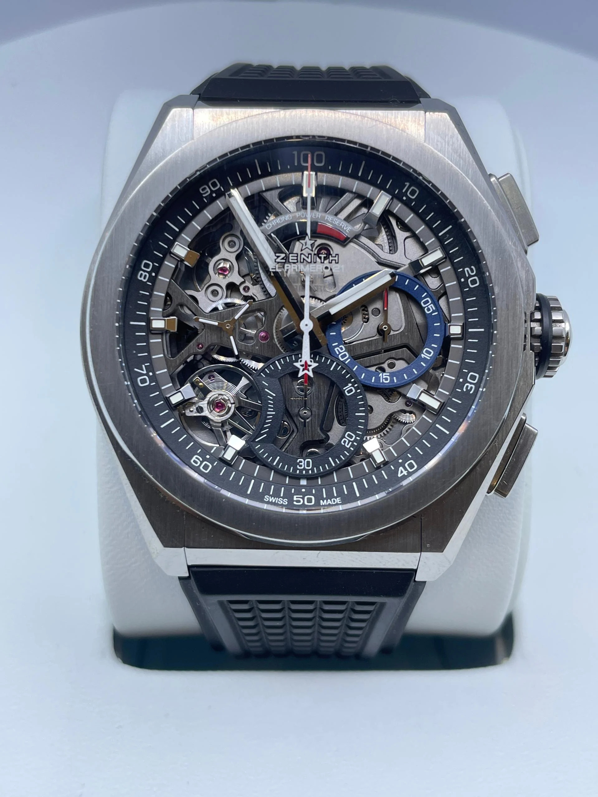 Thumbnail von Zenith Defy El Primero 21 FULL SET WITH BOX AND PAPERS like NEW year:2022 / 2 Straps