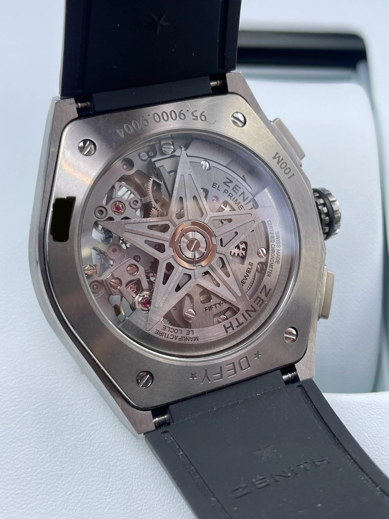 Thumbnail von Zenith Defy El Primero 21 FULL SET WITH BOX AND PAPERS like NEW year:2022 / 2 Straps