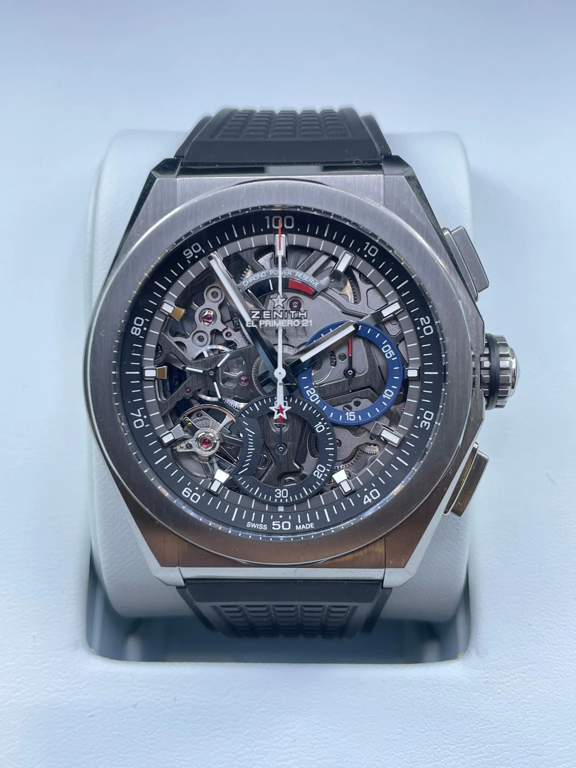 Thumbnail von Zenith Defy El Primero 21 FULL SET WITH BOX AND PAPERS like NEW year:2022 / 2 Straps