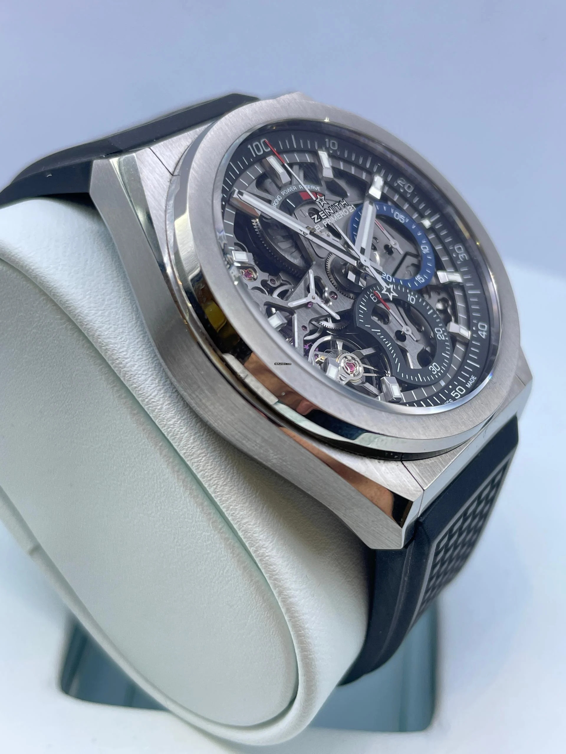 Thumbnail von Zenith Defy El Primero 21 FULL SET WITH BOX AND PAPERS like NEW year:2022 / 2 Straps