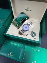 Thumbnail von Rolex Oyster Perpetual 34 34mm 124200-0008 Lavender dial Unworn/New Condition Full Set 11-2025