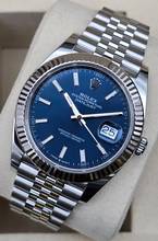 Thumbnail von Rolex Datejust 41 41mm Jubilee 126334 Blue dial Jubilee Like New Full Set 9-2025