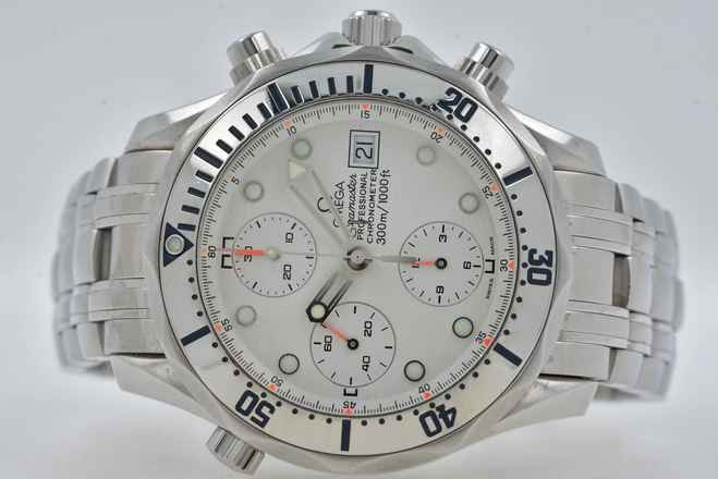  Omega Seamaster Diver 300 M Professional Chronograph 2598.20 White Dial 
