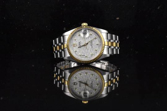  Tudor Prince Date Linen Diamant Dial 