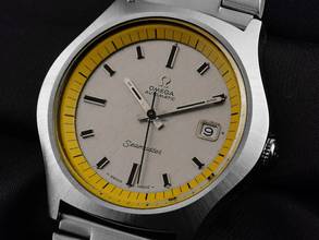 Thumbnail von Omega Seamaster Big Yellow Ref.166.066 1969 original Box sehr gut Vintage Seamaster Big Yellow