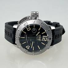 Thumbnail von U-Boat Classico Sommerso Classico 46 mm Stahl Silikonarmband 9007/A 30 ATM Profitaucheruhr 24 h Anzeige Full Set Erstkauf 06/2025