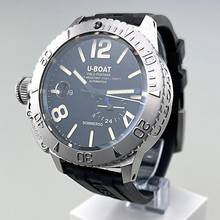 Thumbnail von U-Boat Classico Sommerso Classico 46 mm Stahl Silikonarmband 9007/A 30 ATM Profitaucheruhr 24 h Anzeige Full Set Erstkauf 06/2025