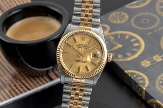 Thumbnail von Rolex Datejust 36 Oyster Perpetual Stahl / Gold Automatik Ref. 16013 Klassiker