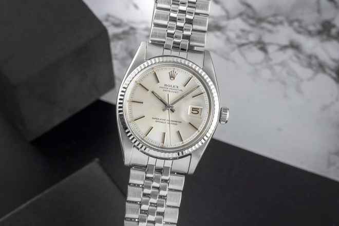  Rolex Datejust 36 Stahl / Weissgold Automatik Herrenuhr Ref. 1601 Klassiker 