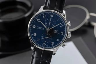Thumbnail von IWC Portugieser Chronograph Automatik Stahl Ref. IW371609 B&P 2020