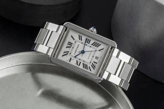 Thumbnail von Cartier Tank Solo XL Edelstahl Automatik Herrenuhr Ref. W5200028 Papiere 2018