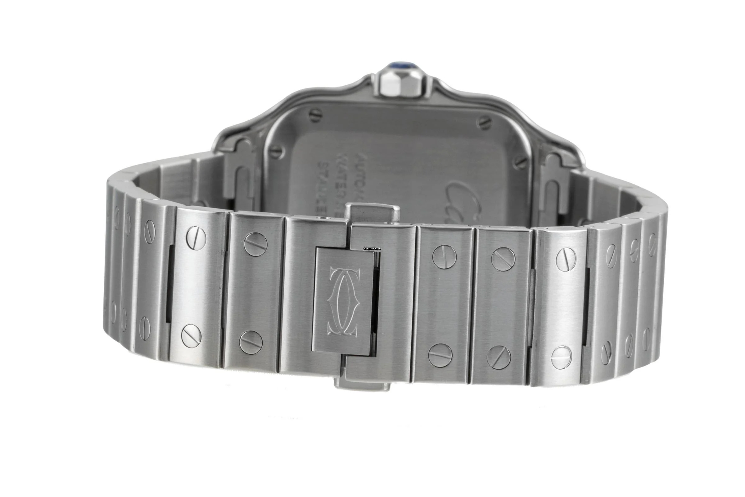 Thumbnail von Cartier Santos Stahl Automatik Herrenuhr Medium WSSA0010 B&P 2018