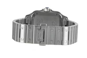 Thumbnail von Cartier Santos Stahl Automatik Herrenuhr Medium WSSA0010 B&P 2018