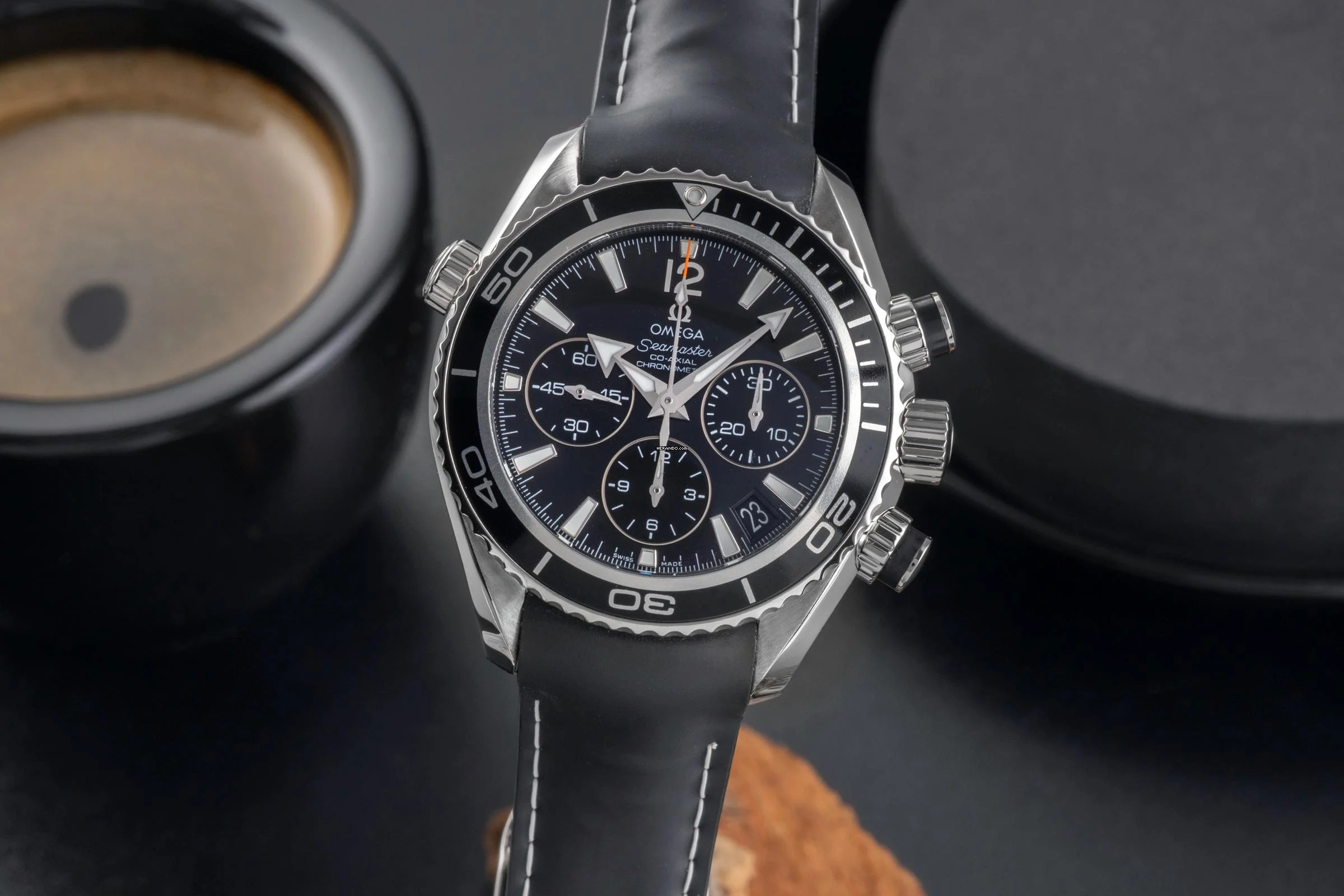 Omega Seamaster Planet Ocean Chronograph Stahl Automatik Ref 222.32.38.50.01.001