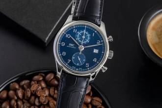 Thumbnail von IWC Portugieser Chronograph Stahl Automatik Herrenuhr Ref. IW390303 Papiere 2018