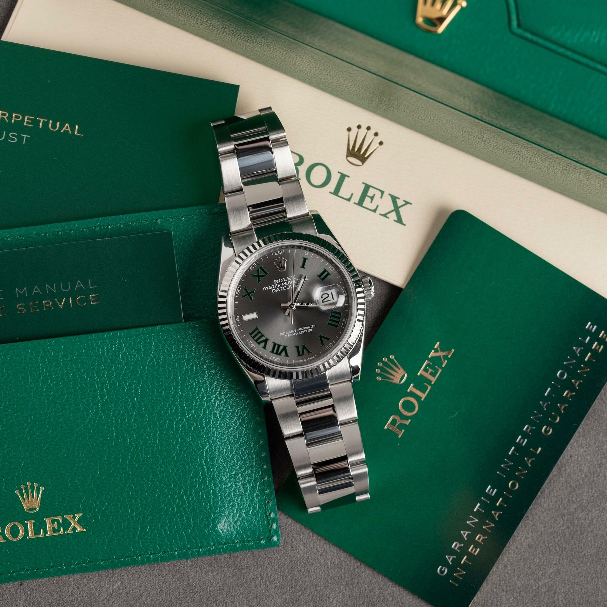  Rolex Datejust 36 2023 Full Set 