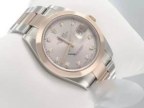 Thumbnail von Rolex Datejust 41 41mm 126301 Edelstahl Rosegold 750 Diamanten Automatik Stahl Gold