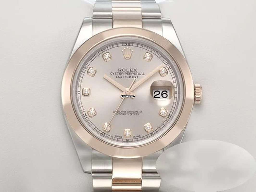  Rolex Datejust 41 41mm 126301 Edelstahl Rosegold 750 Diamanten Automatik Stahl Gold 