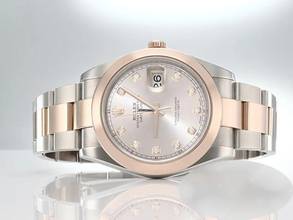 Thumbnail von Rolex Datejust 41 41mm 126301 Edelstahl Rosegold 750 Diamanten Automatik Stahl Gold