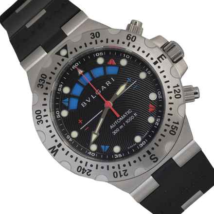  BVLGARI Diagono SD 40 S RE Chronograph Regatta Timer 40MM black 2011 Full Set 