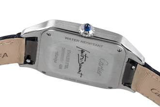 Thumbnail von Cartier Santos Dumont Black Lacquer Handaufzug Herrenuhr Ref. WSSA0046 B&P 2024