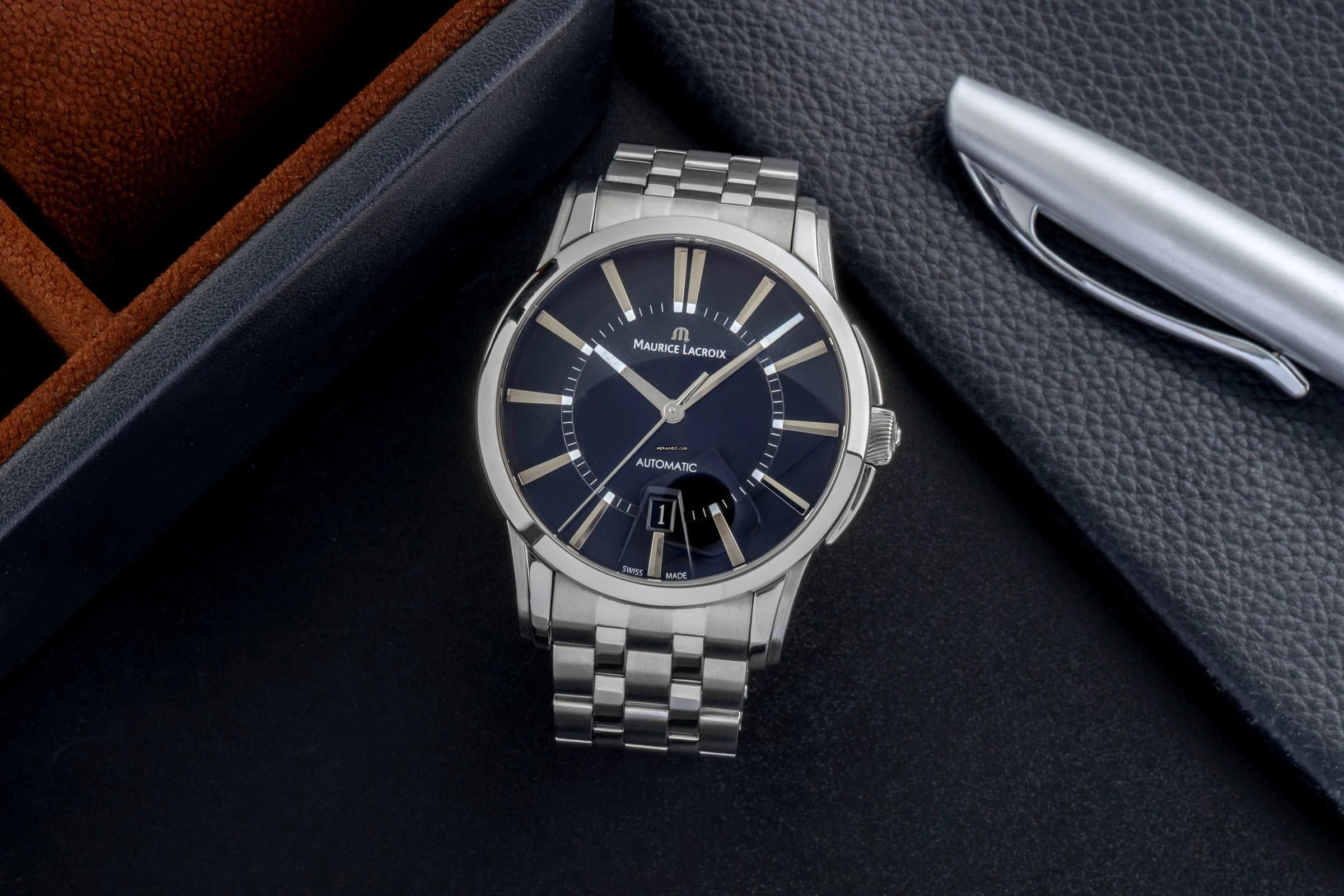 Thumbnail von Maurice Lacroix Pontos Date Stahl Automatik Herrenuhr Ref. PT6148