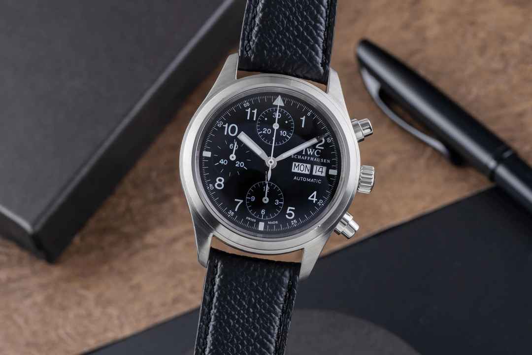  IWC Fliegeruhr Chronograph Automatik Edelstahl Herrenuhr IW370603 