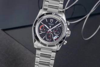 Thumbnail von Tudor Grantour Chrono Chronograph Edelstahl Black Dial Automatik Herrenuhr Ref. 20530